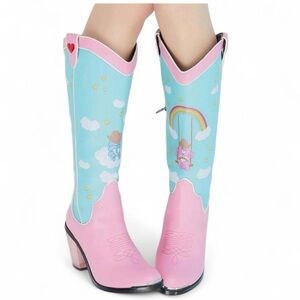 Care Bears Dolls Kill Pink and Blue Cowboy Boots